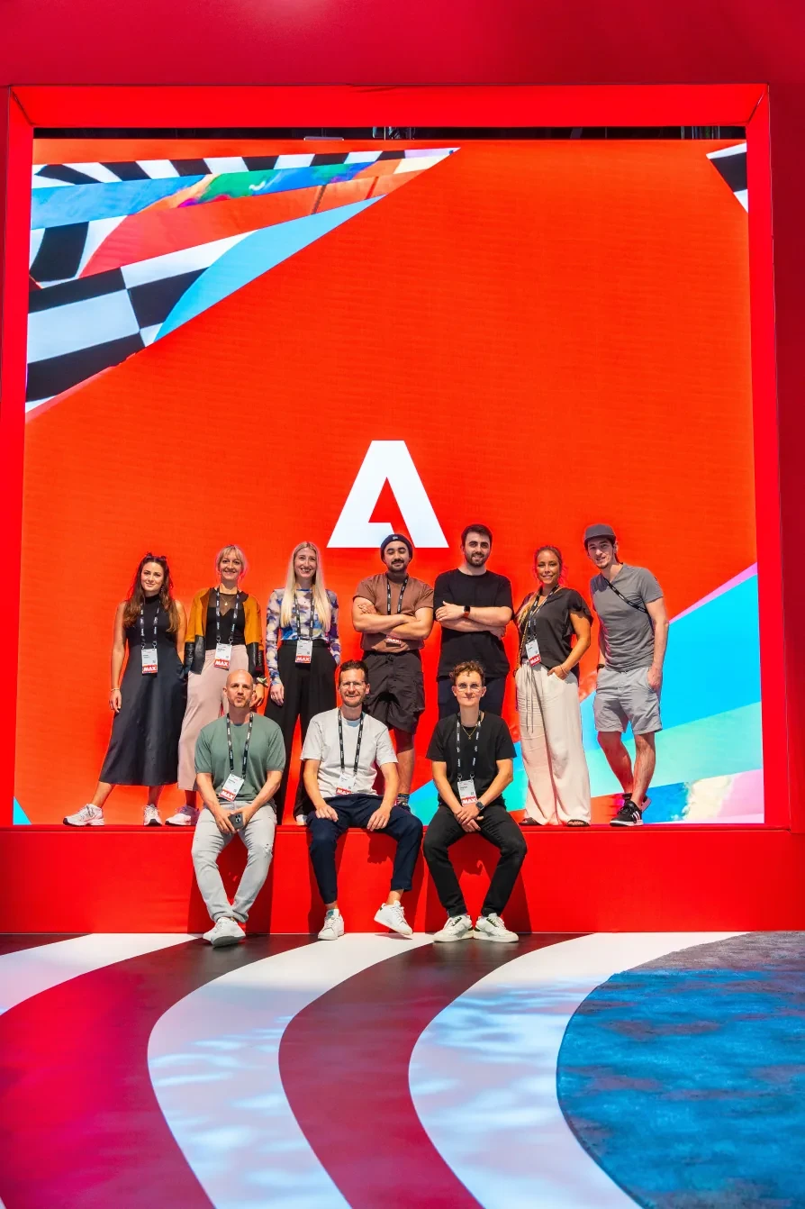 Das Lab-Team bei einem Adobe-Event