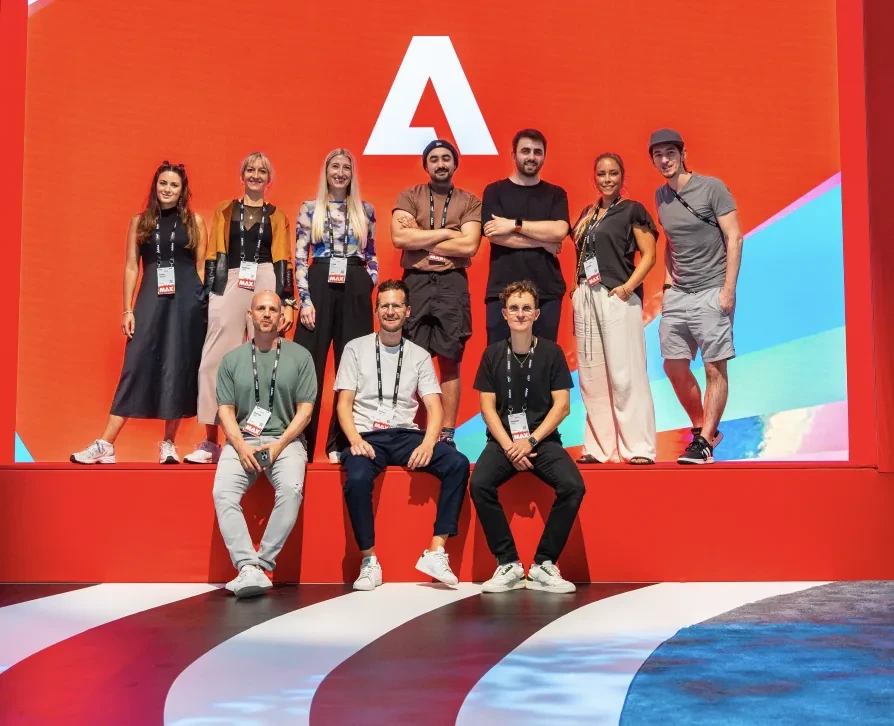 The Lab team at an Adobe event