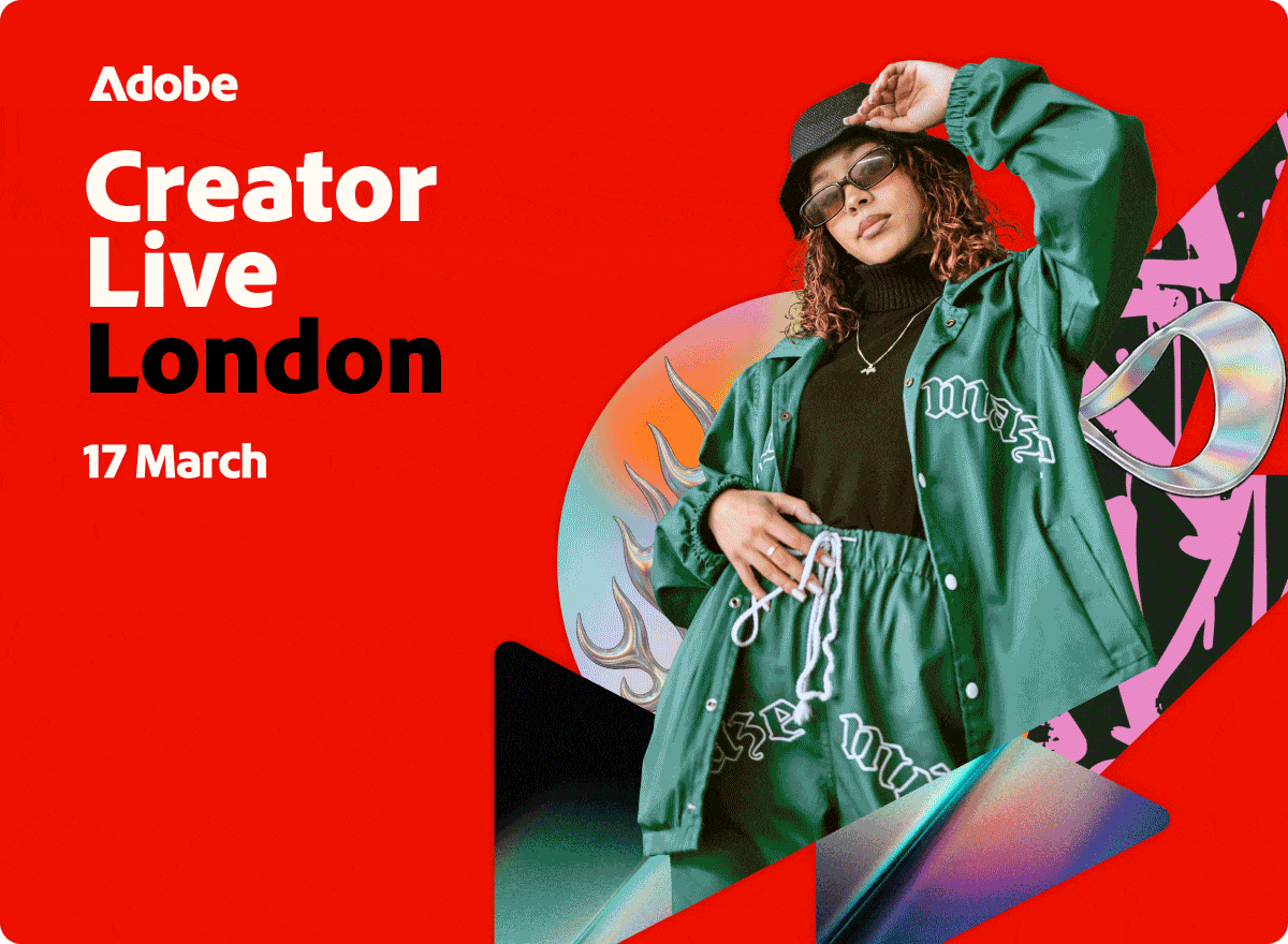 Animated Adobe Creator Live London key visual